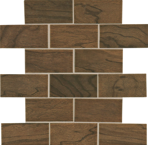 ACT EM04 Emblem Brown Wood Look Ceramic Tile 7x20