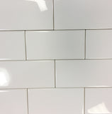 ACT 0190 Ceramic Wall Tile Gloss Arctic White 3"x6"