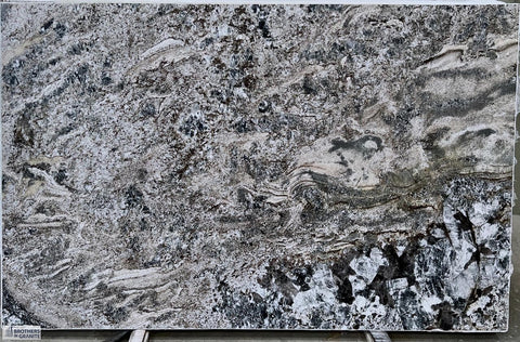Blue Flower Polished Granite Slab