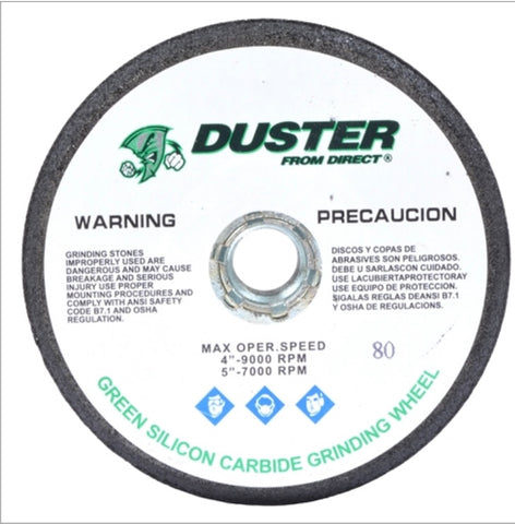 4" Duster Green Silicon Carbide Grinding Stone Wheel