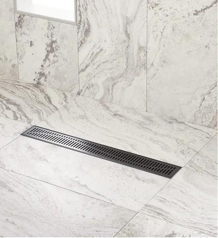 Linear Drain 48" - Brushed Stainless Steel